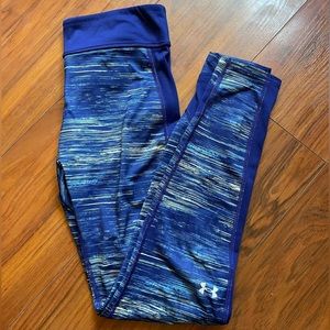 Under Armour Blue Striped high waist leggings